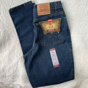 Vintage Levis 512 Slim Fit Tapered Leg Jeans Juniors 13 Medium Deadstock 1997